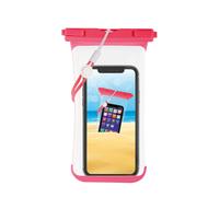 Vivanco Beach Bag Beuteltasche für Jede Marke Universal (Pink, Transparent)
