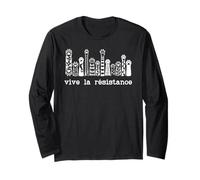 Vive La Resistance Protest Sign,Resist Cat Paw Womens Rights Langarmshirt