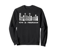 Vive La Resistance Protest Sign,Resist Cat Paw Womens Rights Sweatshirt