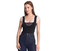 Vive Maria Meadow Kiss Damen Spitzentop schwarz/Creme, Größe:L