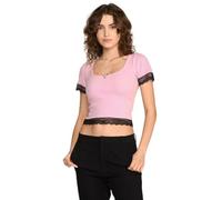Vive Maria Sweet Cropped Shirt Damen T-Shirt rosa, Größe:XXL
