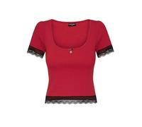 Vive Maria Sweet Cropped Shirt Damen T-Shirt rot, Größe:XL