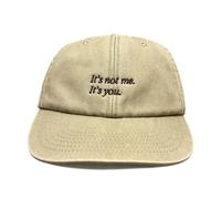 Vivian Flytrap Unisex It's Not Me It's You Gewaschen Bestickt Dad Baseballkappe - Beige