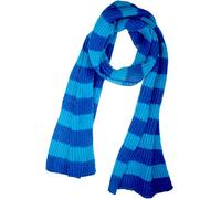 VIVIAN & VINCENT Herbst Winter Ultra Soft Knit Gestreifter Schal für Damen Herren Jungen Mädchen, Blau, Einheitsgröße