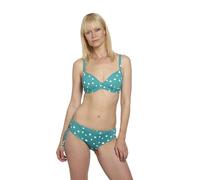 VIVID Mix&Match Bikinioberteil Unifarben Tupfenmuster Punkte Top Oberteil Einzelteil mit Schalen Cups Bügel verstellbare schmale Träger Kreuzrücken