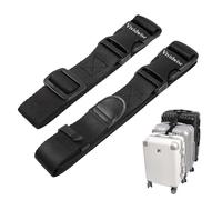 Vividwise Gepäckgurte, Gepäckverbindergurte für Koffer, Reisegurt-Zubehör, 2 Stück, 3,2 cm, endloses Leder, zum Verbinden Ihrer 3 Gepäckstücke (1.25" Normal Size)