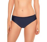 VIVISENCE 3002 Bikinislips Dame Bademode Musterlos Gerafft Hoher Bund Setteil EU, Dunkelblau,44