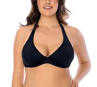 VIVISENCE Bikini BH Dame Bademode Soft Musterlos 3215, Schwarz,85C