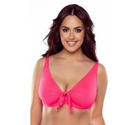 VIVISENCE Bikini Oberteil Damen Bademode Bikini BH Starker Halt 3202, Neonpink,85E