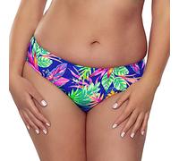 VIVISENCE Bikinislips Dame Bademode Musterlos Normaler Bund Setteil EU 3000, Mehrfarbig,42