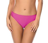 VIVISENCE Bikinislips Dame Bademode Musterlos Normaler Bund Setteil EU 3000, Pink,40