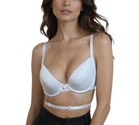 VIVISENCE Damen BH Rückenfrei Push Up BH Multiway Träger, Tiefer Rückenausschnitt Für Rückenfreie Kleider Klassische, Kate 1011, Weiß,70C
