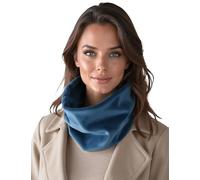 VIVISENCE Damen Loop Schal Warme Weiche Strick Aus Baumwolle Komfort Im Winter, Dunkeltürkis,Einheitsgröße