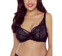 VIVISENCE Damen Soft-BH Im Klassischen Stil Mit Stabilen Tüll-Cups Sind Die Den Brustbereich Perfekt Unterstützen Und Formen Für EIN Angenehmes Tragegefühl, Schwarz,75F