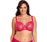 VIVISENCE Damen Spitzen BH Mit Bügel Große Größen Zuverlässigen Halt Im Alltag 1044, Fuchsie,100E