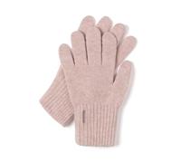 VIVISENCE Damen Winter Handschuhe Mit Klassische Breitem Strickbündchen Gemütlich Stilvolle Hergestellt Aus Warmes Und Weiches Wollgarn Perfekt Für Kalte Wintertage Herbst, Puderrosa,Einheitsgröße