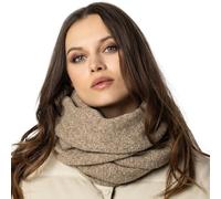 VIVISENCE Damen Winter Loop Schal Aus Modischer Gemütlich Wärmendem Garn Kalte Wintertage Frauen Elegante Melange-Muster Dekorative Und Sportliche Outfits Winter Herbst Modell 7108
