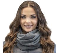 VIVISENCE Damen Winter Loop-Schal Eleganter Wärmendes Warmem Garn Vielseitig Winterschal Frauen Eleganten Doppelt Um Den Hals Tragbar Perfekt Kalte Wintertage Modell 7106, Graphit,Einheitsgröße