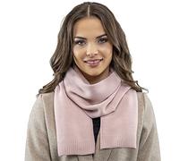 VIVISENCE Damen Winter Schal Aus Modischer Gemütlich Wärmendem Garn Mit Dekorativer Bindung Für Kalte Wintertage Frauen Elegante Und Sportliche Outfits Winter Herbst Modell 7104, Rosa,Einheitsgröße
