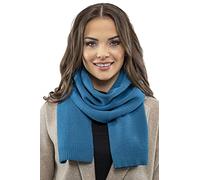 VIVISENCE Damen Winter Schal Aus Modischer Gemütlich Wärmendem Garn Mit Dekorativer Bindung Für Kalte Wintertage Frauen Elegante Und Sportliche Outfits Winter Herbst Modell 7104, Türkis,Einheitsgröße