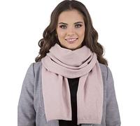VIVISENCE Damen Winter Schal Aus Modischer Gemütlich Wärmendem Garn Mit Dekorativer Bindung Für Kalte Wintertage Frauen Elegante Und Sportliche Outfits Winter Herbst Modell 7102, Rosa,Einheitsgröße