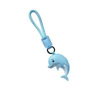 VIVIWI Leder-Delfin-Schlüsselanhänger, schönes Meerestier-Design, Schlüsselanhänger für Taschen und Schlüssel für Meeresliebhaber