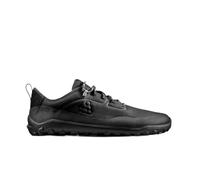 VIVOBAREFOOT Tracker Leather AT Low Mens Barefoot Hiking Boots | Waterproof, Lightweight & Puncture Resistant | All Weather & Terrains | Wide Fit Grounding Shoes | Obsidian