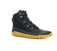 VIVOBAREFOOT Tracker Leather AT Mens Barefoot Hiking Boots | Waterproof, Lightweight & Puncture Resistant | All Weather & Terrains | Wide Fit Grounding Shoes | Obsidian