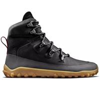 VIVOBAREFOOT Tracker Leather AT Mens Barefoot Hiking Boots | Waterproof, Lightweight & Puncture Resistant | All Weather & Terrains | Wide Fit Grounding Shoes | Obsidian