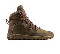 VIVOBAREFOOT Tracker Leather AT Mens Barefoot Hiking Boots | Waterproof, Lightweight & Puncture Resistant | All Weather & Terrains | Wide Fit Grounding Shoes | Bracken