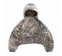 Vivoofchic Hoodie Herren Y2K Kapuzenpullover | Retro Hip Hop Streetwear Sweatshirt mit Print | Langarm Zip Camouflage Pullover für Männer und Frauen