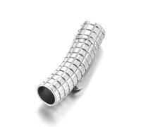 VIXDA 3 Stück Schmuckkomponenten aus Edelstahl, Bajonettverschluss, 2-8 mm, Federzylinderverschluss, DIY-Armbandteile, Schmuckherstellungszubehör