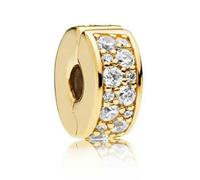 VIXDA 5 Stück Doppelreihige Diamant-Befestigungsclip-Positionierungsschnalle Sicherheits-Charm-Perlen für Pandora-DIY-Armband-Halsketten Schmuckzubehör Geschenke