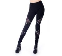 Vixxsin Rev Leggings Frauen Leggings schwarz S 95% Baumwolle, 5% Elasthan Gothic, Rockwear, Steampunk