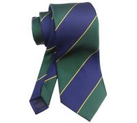 Vizakiss Klassische Designer-Krawatten für Herren, Schottenkaro, Streifen, formelle Business-Krawatten, Marineblau, Grün, Gelb, Einheitsgröße