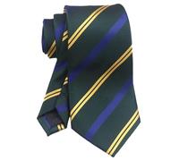 Vizakiss Klassische Designer-Krawatten für Herren, Schottenkaro, Streifen, formelle Business-Krawatten, Grün, Gelb, Blau, Einheitsgröße