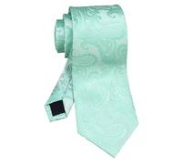 Vizakiss Krawatten mit Blumenmuster für Herren, Krawatte, Jacquard, luxuriöse Hochzeitskrawatte für Trauzeugen, Mintgrün, Einheitsgröße