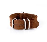 Vk von Buran01.com Uhrenarmband Zulu Vintage Style Leder NATO Dunkelbraun/Brown 18mm Watch Strap