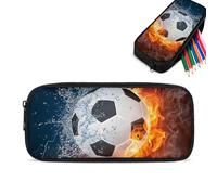 VKWE Federmäppchen Fußball für Jungen - Fußballbrand Federmappe Etui für Jungen - Großer Kapazität 3D - Schüleretui, Federtasche, Federmappe für Schreibwaren - Etui, Federpenal, Schulmäppchen