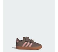 adidas Kinder-Mädchen-Sneaker-Slipper-Klettschuh VL COURT 3.0 CF I Braun-Pink 26