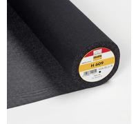 Vlieseline Einlage zum Aufbügeln, H609: 100 x 75 cm - Schwarz - Coupon Tissin (2 Farben erhältlich) (schwarz)