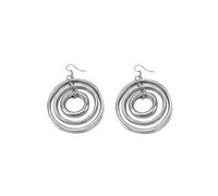 Vlnet | Vestopazzo Ohrhänger Creolen | Handarbeit aus 100% recyceltem Aluminium | Nickelgeprüft AL17332