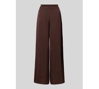 VM by Vera Mont Wide Fit Stoffhose aus Satin in Schoko, Größe 42