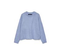 VERO MODA - VMBOOM LS O-NECK PULLOVER BOO Brunnera Blue - Gr. - L