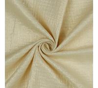 VmG-Store Musselin Stoff 135cm Breite Double Gauze Meterware ab 0,5m Länge zum Nähen Baumwollstoff Muster Bunt Öko-Tex zertifiziert für Babys Kinder (M004 Glitzer Sand)