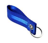 VmG-Store Schlüsselanhänger Schlüsselband 9x2,5cm für Auto Schlüssel Motorrad Schlüsselbund mit Schlüsselring Motorsport Sportgurt Tuning Zubehör langlebig S146 (Blau)