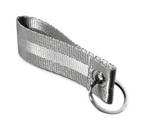 VmG-Store Schlüsselanhänger Schlüsselband 9x2,5cm für Auto Schlüssel Motorrad Schlüsselbund mit Schlüsselring Motorsport Sportgurt Tuning Zubehör langlebig S146 (Grau)