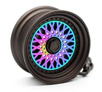 VmG-Store Speichenfelge Schlüsselanhänger massiv Auto Felgen Design Anhänger für Männer Motorsport Fans Geschenkidee (Flip Flop/Schwarz S026)