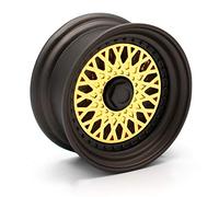VmG-Store Speichenfelge Schlüsselanhänger massiv Auto Felgen Design Anhänger für Männer Motorsport Fans Geschenkidee (Gold/Schwarz S029)