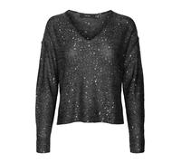 VERO MODA - VMLEILANI NEW LS V-NECK PULLOVER REP black - Gr. - XS